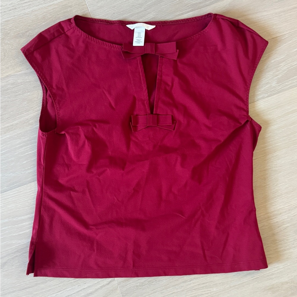 Never worn Elegant Red cap sleeve Top